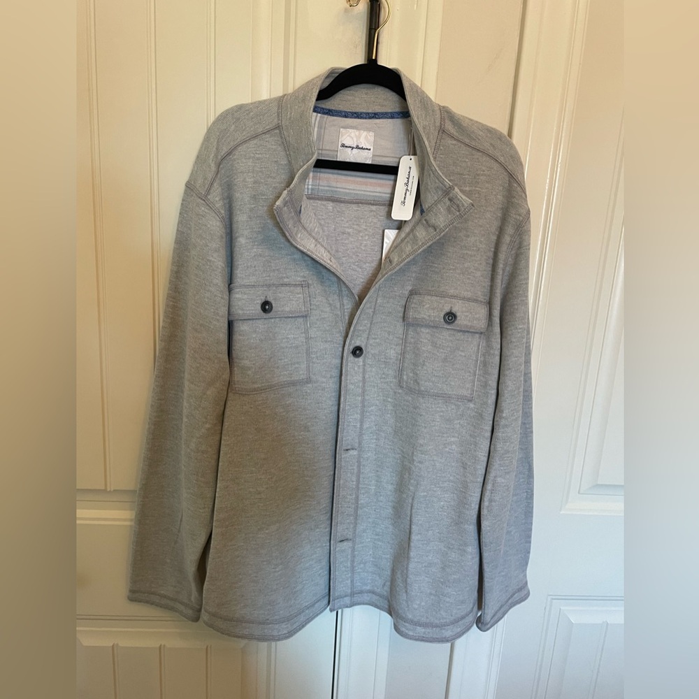 NWT Tommy Bahama Montserrat zinc grey xxl light jacket